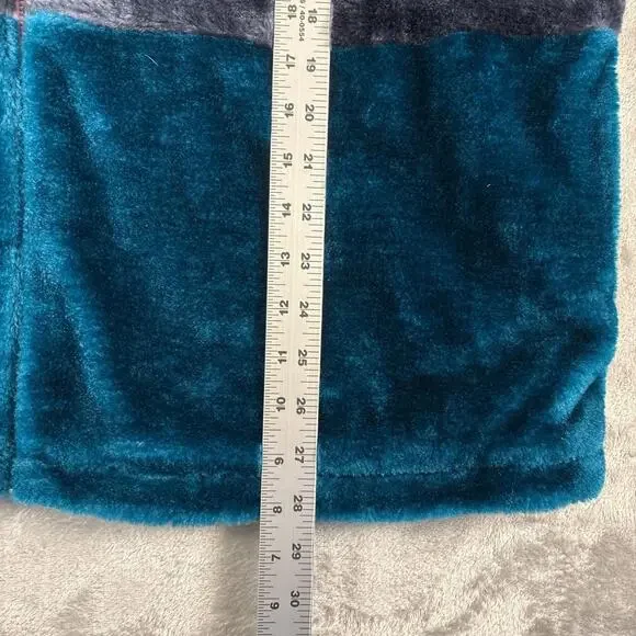 Deadstock NWT Uggs Elaina Colorblock Pink/Blue Faux-fur Jacket Size Medium - Picture 7 of 7